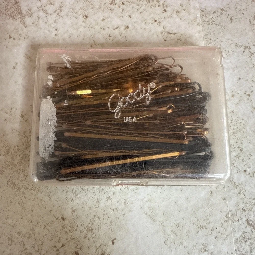 Vintage Bobby Pins In Goody Container